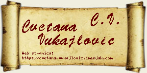 Cvetana Vukajlović vizit kartica